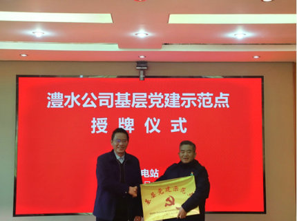 公司舉行基層黨建示范點授牌儀式