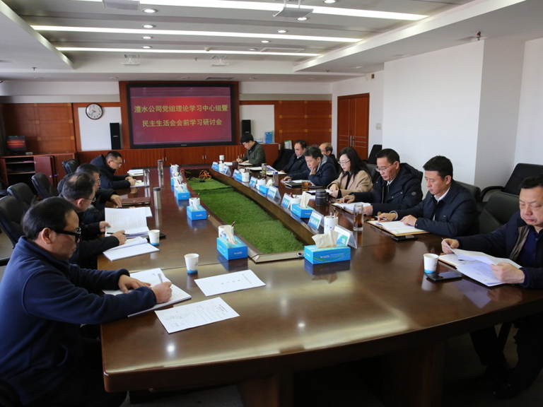 公司黨組召開理論學習中心組暨2025年度民主生活會會前集中學習研討